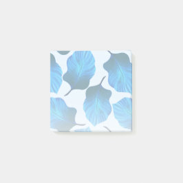 Notas Post-it® Canna Tropicanna Las hojas tropicales en azul
