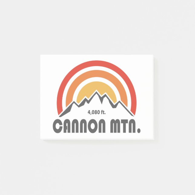 Notas Post-it® Cannon Mountain New Hampshire (Anverso)