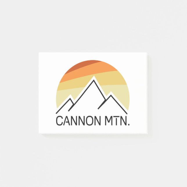 Notas Post-it® Cannon Mountain New Hampshire Retro (Anverso)