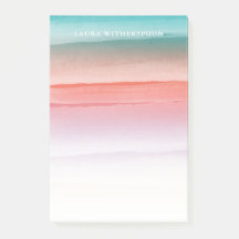 Caos de color de agua rojo y turquesa de coral