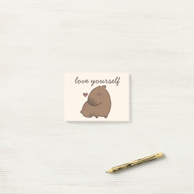 Notas Post-it® Capibara cutáneo (Escritorio)