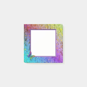 Notas Post-it® [Capítulo floral del arco iris] w/Butterfly