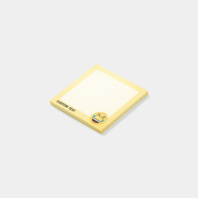 Notas Post-it® Cara con lágrimas de alegría (En perspectiva)