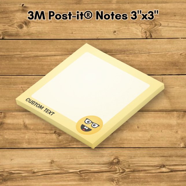Notas Post-it® Cara de friki (Subido por el creador)