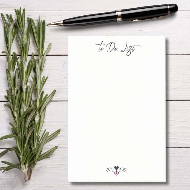 Notas Post-it® Cara de perro y nombre personalizado, sencillo per (Subido por el creador)