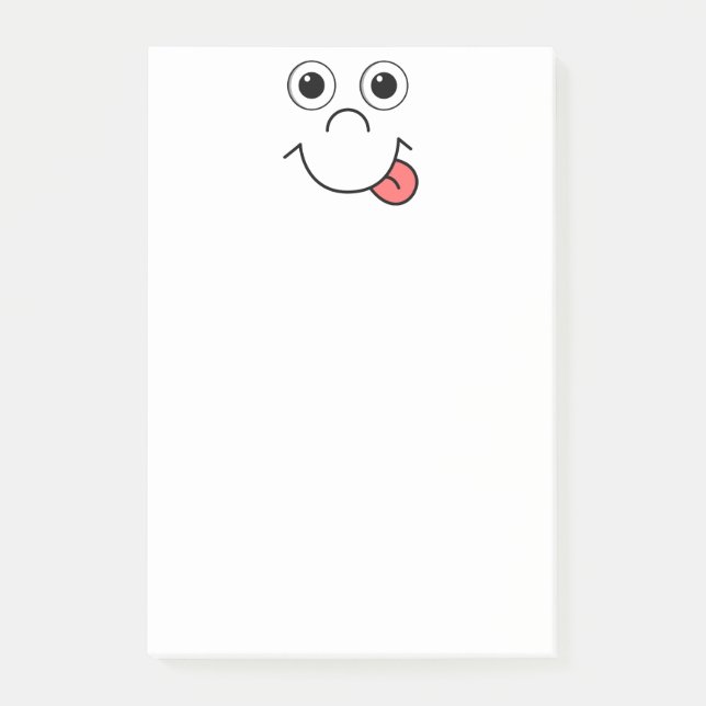 Notas Post-it® Cara del dibujo animado (Anverso)