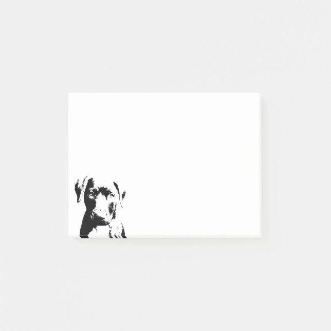 Notas Post-it® Cara del perrito de Pitbull (Anverso)