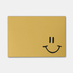 Notas Post-it® Cara feliz amarilla