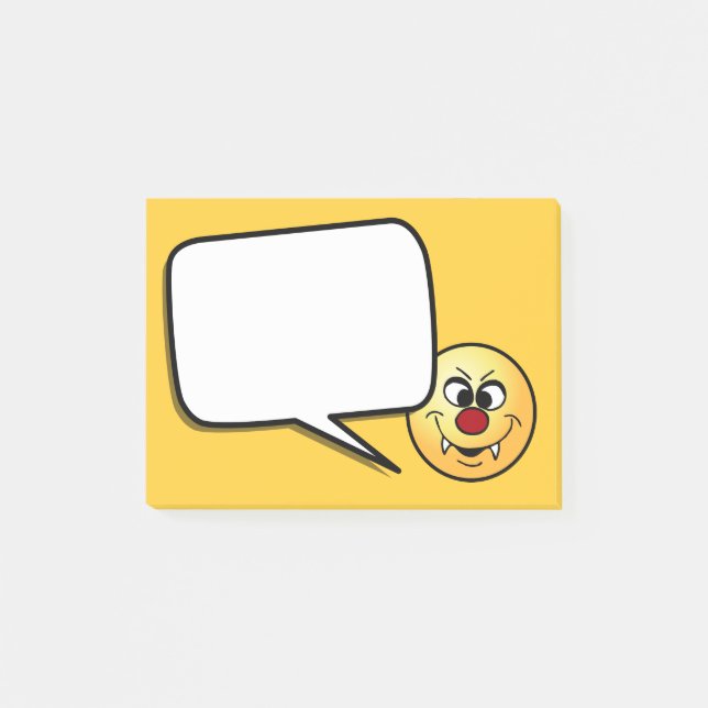 Notas Post-it® Cara Grumpey del vampiro (Anverso)