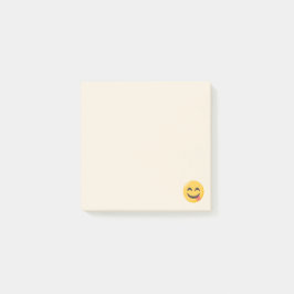 Notas Post-it® Cara satisfecha de la emoji