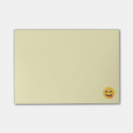 Notas Post-it® Cara sonriente con emoji de la lengua
