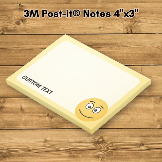 Notas Post-it® Cara Sonriente con Ojos Abiertos (Subido por el creador)