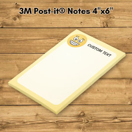 Notas Post-it® Cara sonriente con ojos abiertos