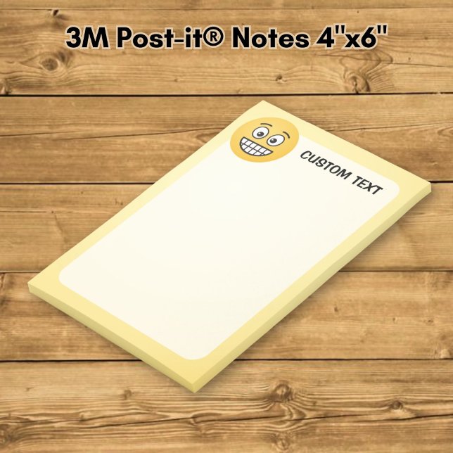 Notas Post-it® Cara sonriente con ojos abiertos (Subido por el creador)