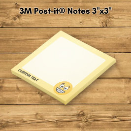 Notas Post-it® Cara sonriente con ojos abiertos