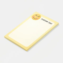 Notas Post-it® Cara sonriente con ojos sonrientes