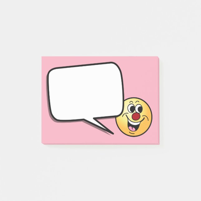 Notas Post-it® Cara sonriente Grumpey (Anverso)