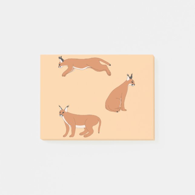Notas Post-it® Caracals  (Anverso)
