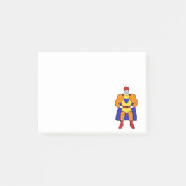Notas Post-it® Carácter del superhéroe del dibujo animado