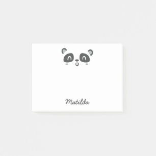 Notas Post-it® Carácter lindo panda escuela infantil