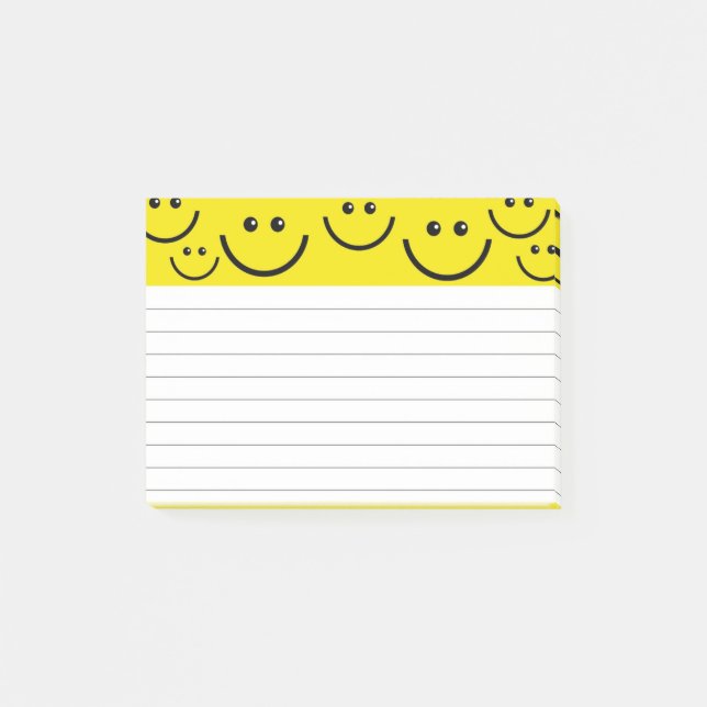 Notas Post-it® Caras, papel en línea (Anverso)