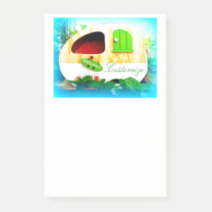 Notas Post-it® Caravana minúscula del gitano de la casa