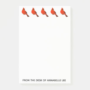 Notas Post-it® Cardenales