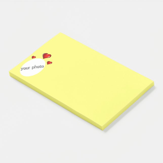 Notas Post-it® Cargar tu foto  (En perspectiva)