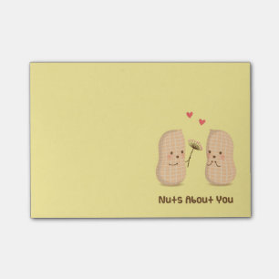 Notas Post-it® Cariñosos cacahuetes locos por ti juego de palabra