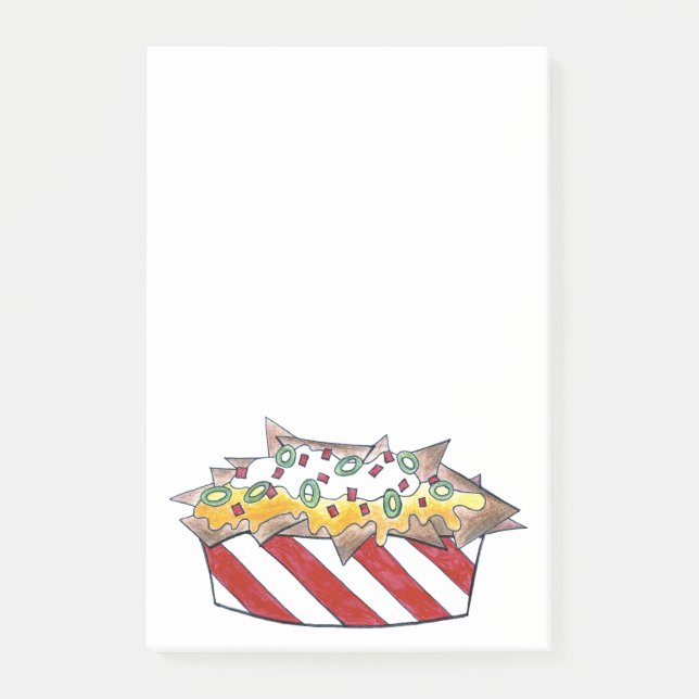 Notas Post-it® Carnaval de comida chatarra Nacho Cheese Nachos Pu (Anverso)