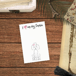 Notas Post-it® Carne de perro rosa cúrcuma personalizada