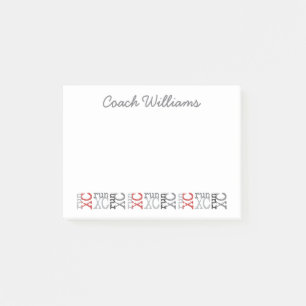 Notas Post-it® Carrera campo traviesa XC personalizada con nombre