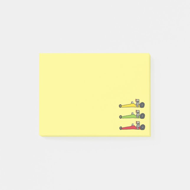Notas Post-it® Carreras de arrastre (Anverso)