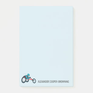 Notas Post-it® Carreras en silla de ruedas