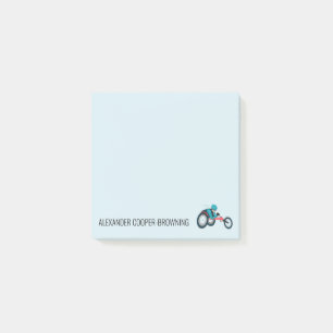 Notas Post-it® Carreras en silla de ruedas