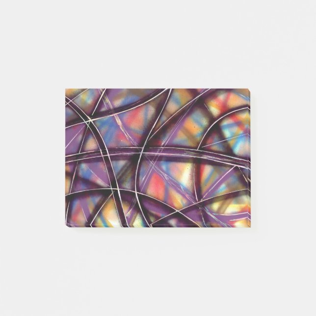 Notas Post-it® Carretera espacial Funky (Anverso)