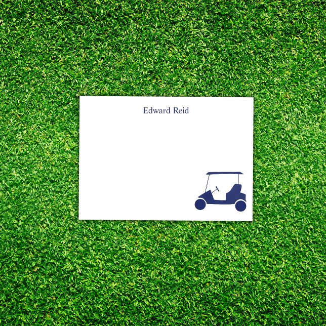 Notas Post-it® Carrito de Golf Azul Marinho Personalizado (Subido por el creador)