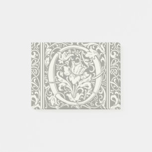 Notas Post-it® Carta O Monograma Medieval Art Nouveau