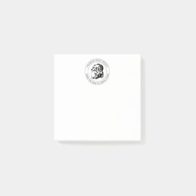 Notas Post-it® Carta oficial del Polo Norte de Santa Claus (Anverso)