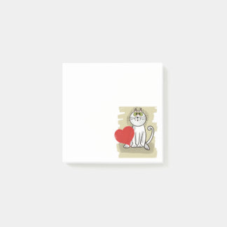 Notas Post-it® Cartoon Cat