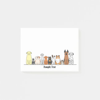 Notas Post-it® cartoon dogs postit