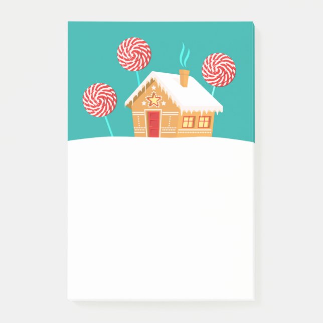 Notas Post-it® Casa De Gingerbread Y Coloquios (Anverso)
