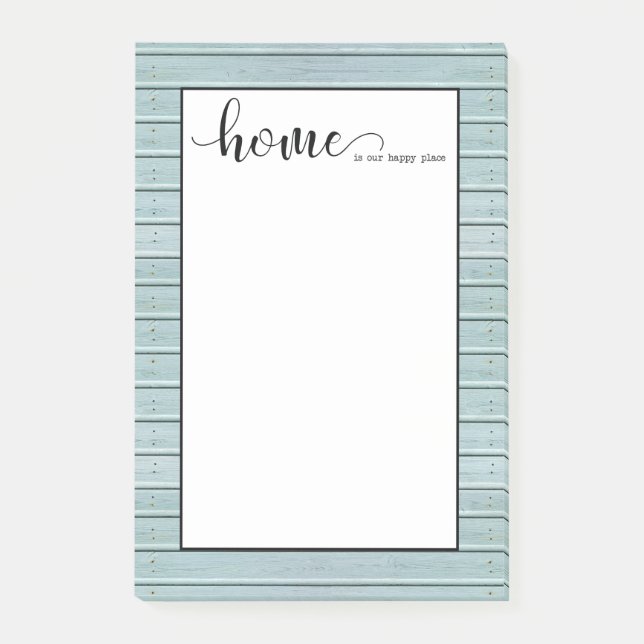 Notas Post-it® casa es mi lugar feliz (Anverso)