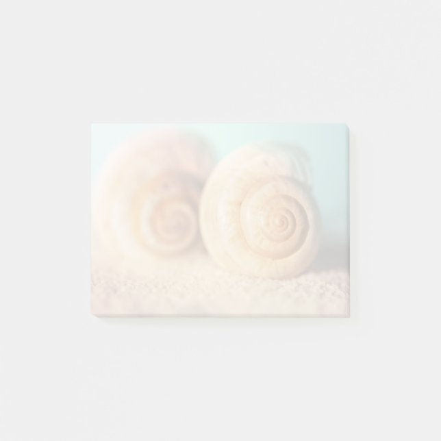 Notas Post-it® Cáscaras del nautilus en la playa (Anverso)