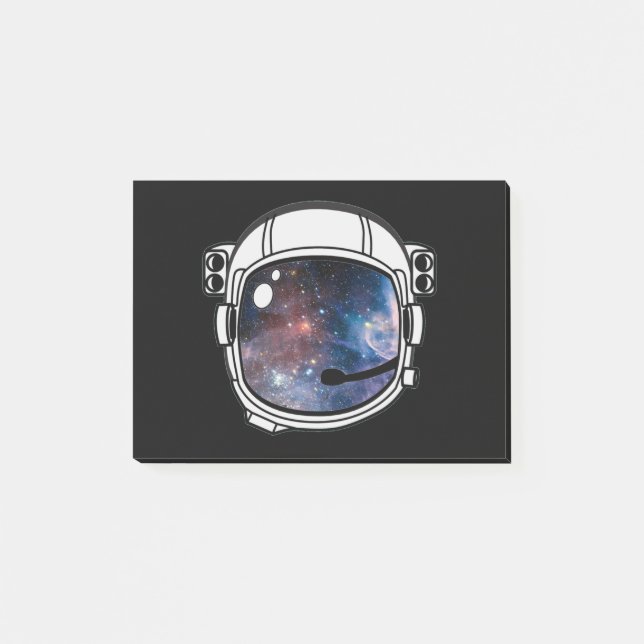 Notas Post-it® Casco astronauta espacial (Anverso)