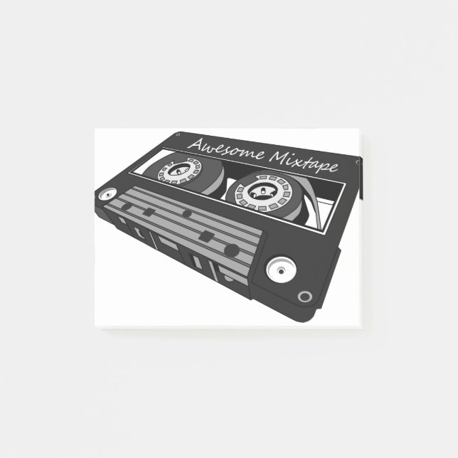 Notas Post-it® Cassette de mixtape asombroso (Anverso)