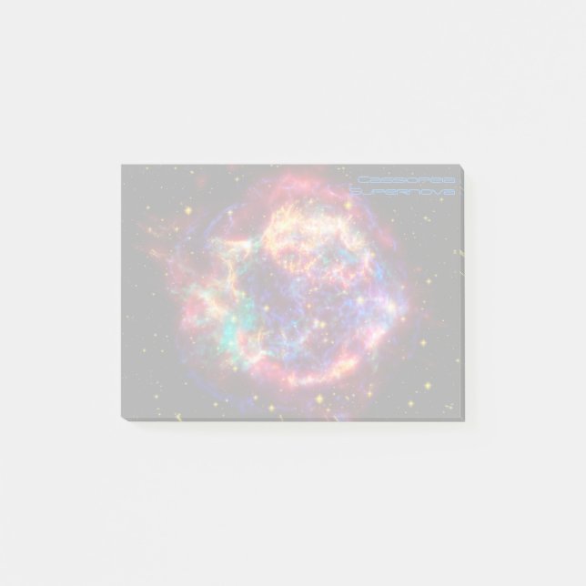 Notas Post-it® Cassiopeia, supernova del espacio exterior (Anverso)