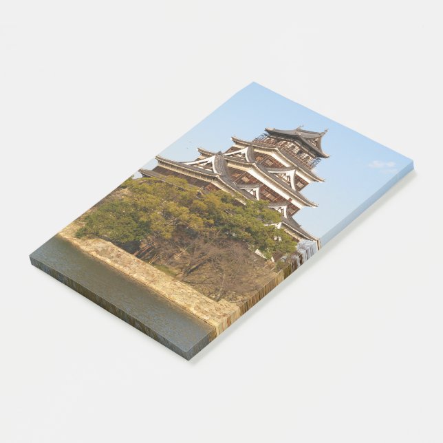 Notas Post-it® Castillo de Hiroshima 広 島 城, Hiroshima, Japón (En perspectiva)