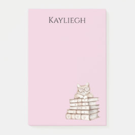 Notas Post-it® Cat Heart Glasses Books