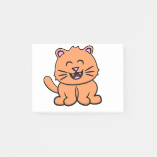 Notas Post-it® Cat Kitten Smile Happy Cute Personalizado Purr